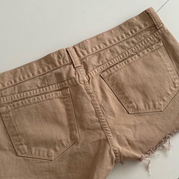 J Brand Cut-Off Jean Denim Shorts Mustard Yellow Tan Casual 29 - Picture 6 of 6